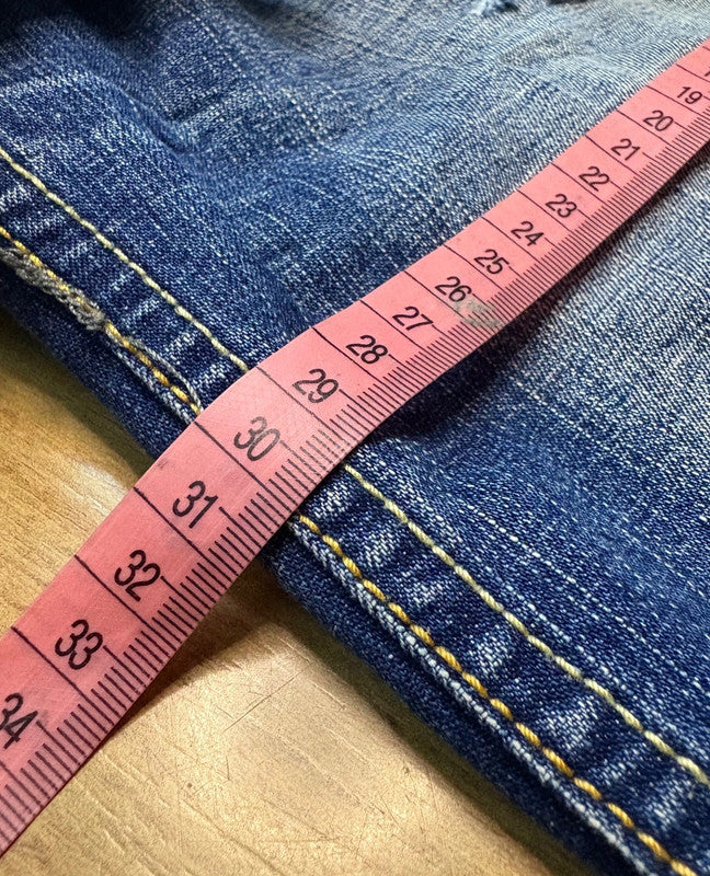 Y2k D Star Jeans Baggy print lettering HipHop Vintage 2000’