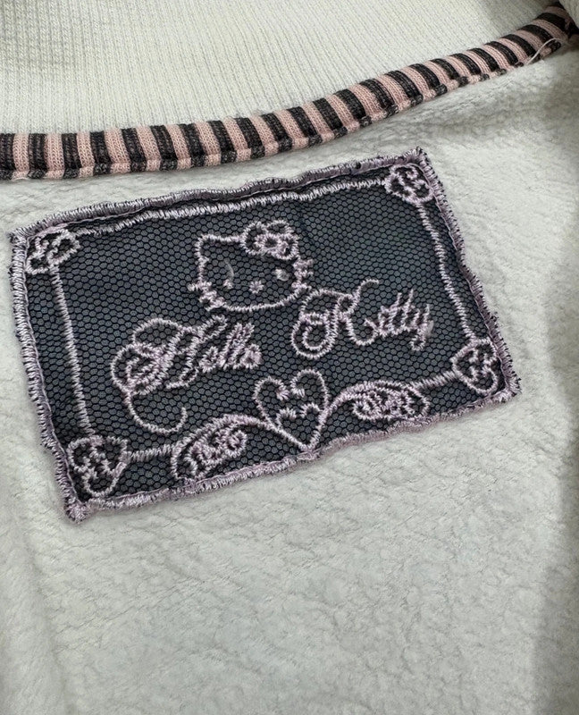 Y2k Hello Kitty stretch Jacket Coquette Embroired Vintage girl 2000’