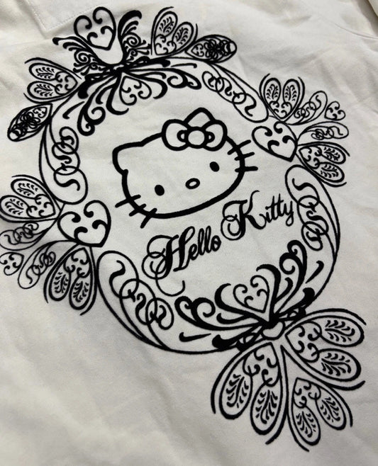 Y2k Hello Kitty stretch Jacket Coquette Embroired Vintage girl 2000’