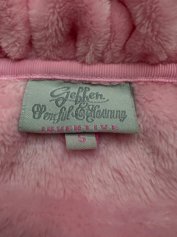 Y2k Polaire Geffen couture model Pink Embroired Vintage 2000’
