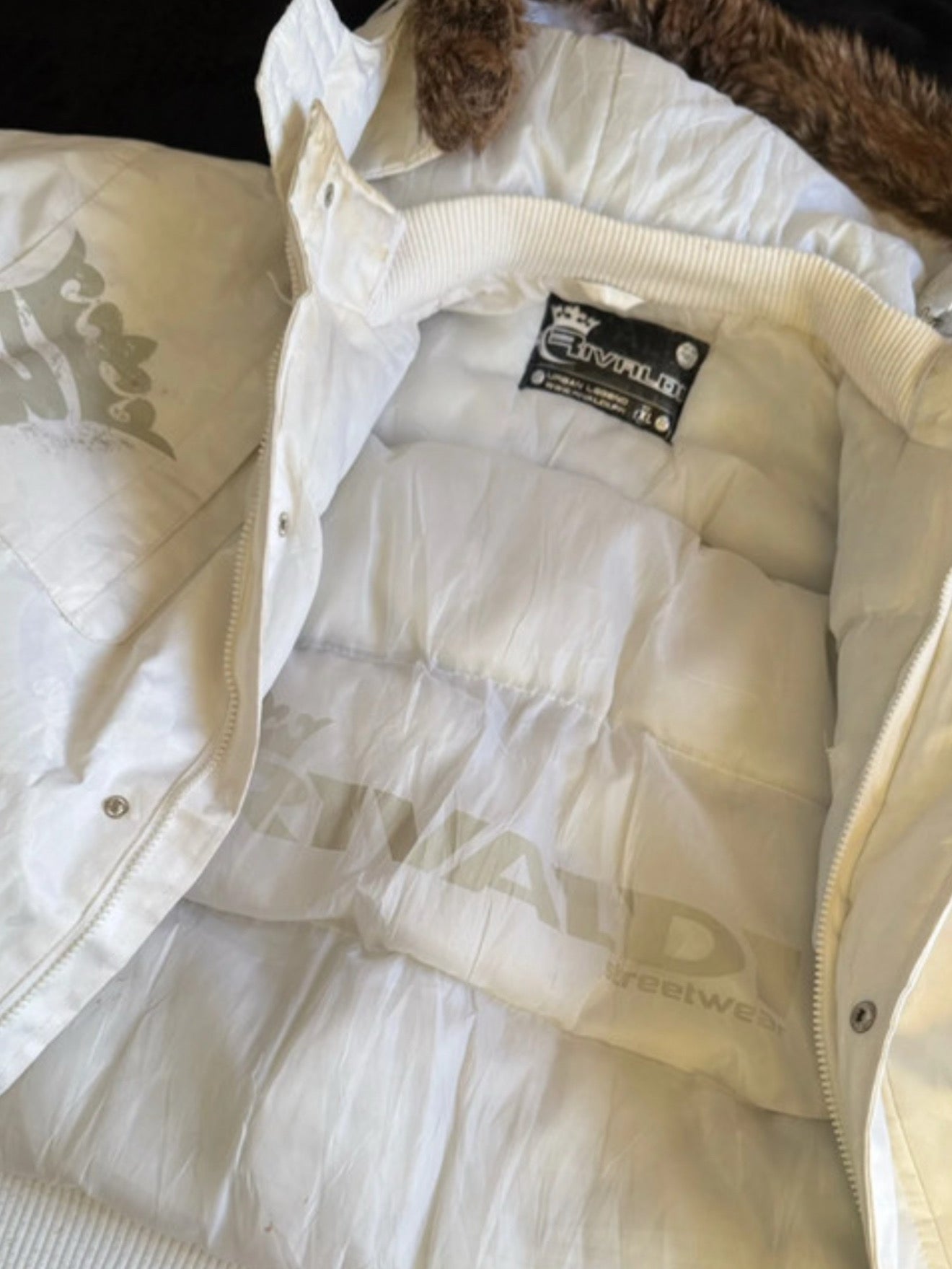 Y2k Rare Puffer Jacket Rivaldi Hip Hop 2000 | size XL