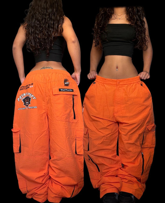 Y2k Baggy Rottweiler Pants Oranges HipHop Old School Vintage 2000’