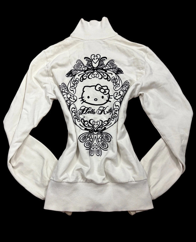 Y2k Hello Kitty stretch Jacket Coquette Embroired Vintage girl 2000’