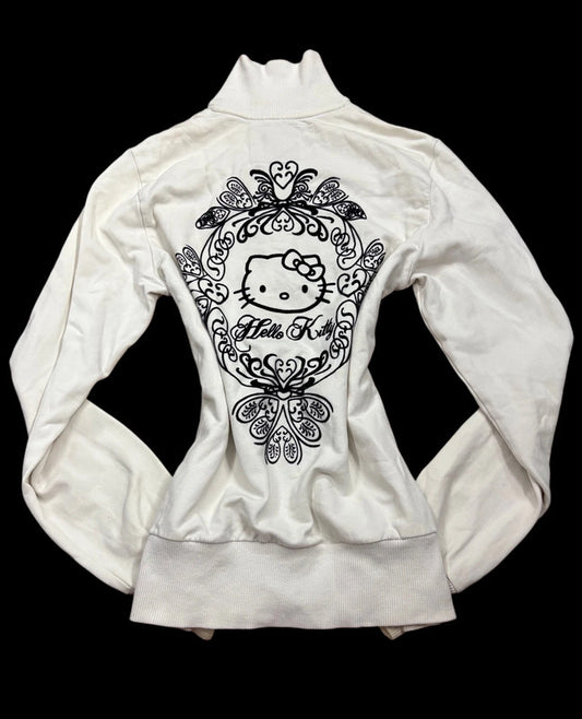 Y2k Hello Kitty stretch Jacket Coquette Embroired Vintage girl 2000’